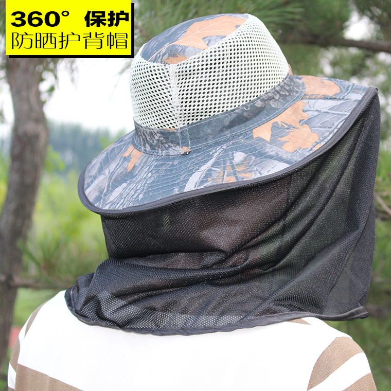 Fishing Cap Sunscreen Hat Outdoor Breathable Sun Hat Neck Protection Back Camouflage Cap Wild Fishing Hat Fishing Gear Accessories