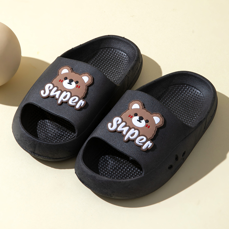 Picture of EVA Children's Slippers Cute Cartoon Boys and Girls Baby Children's Bean Shoes Big Children's Parent-Child Summer Slippers