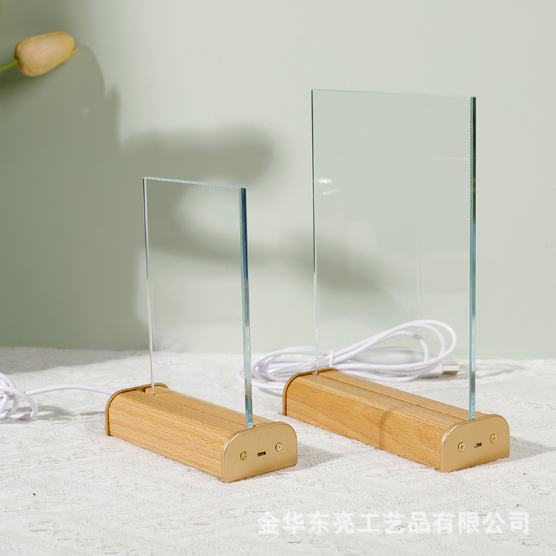 Picture of Hammer glass painting accessories manufacturers wholesale luminous plug-in lamp holder night light desktop table 520 Valentine's Day gifts