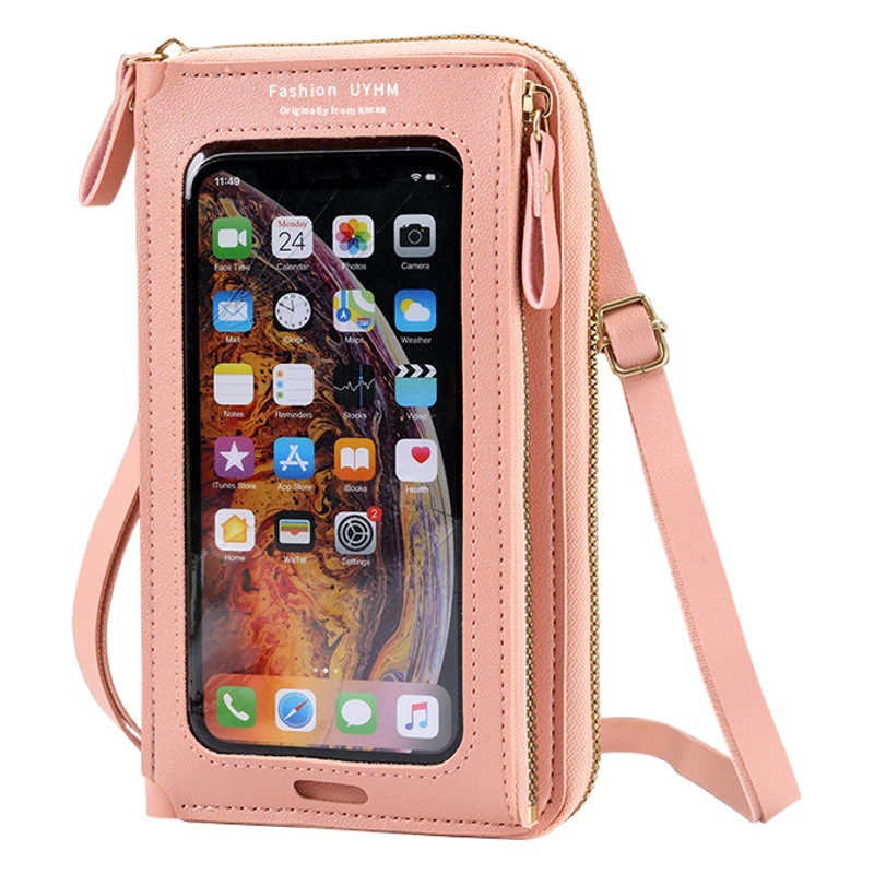 Touch Screen Mobile Phone Bag for Women 2025 New Versatile Fashionable Small Shoulder Bag Multi-Functional Zipper Mobile Phone Bag Shoulder Bag