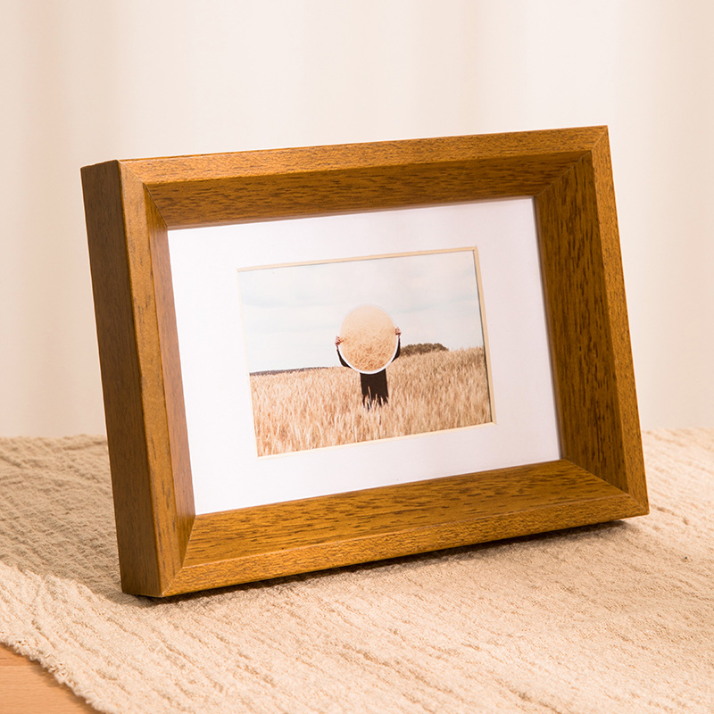 Picture of Nordic solid wood photo frame decoration creative 6-inch photo frame decoration 7-inch 8 wall-mounted picture frame wash photo into photo frame