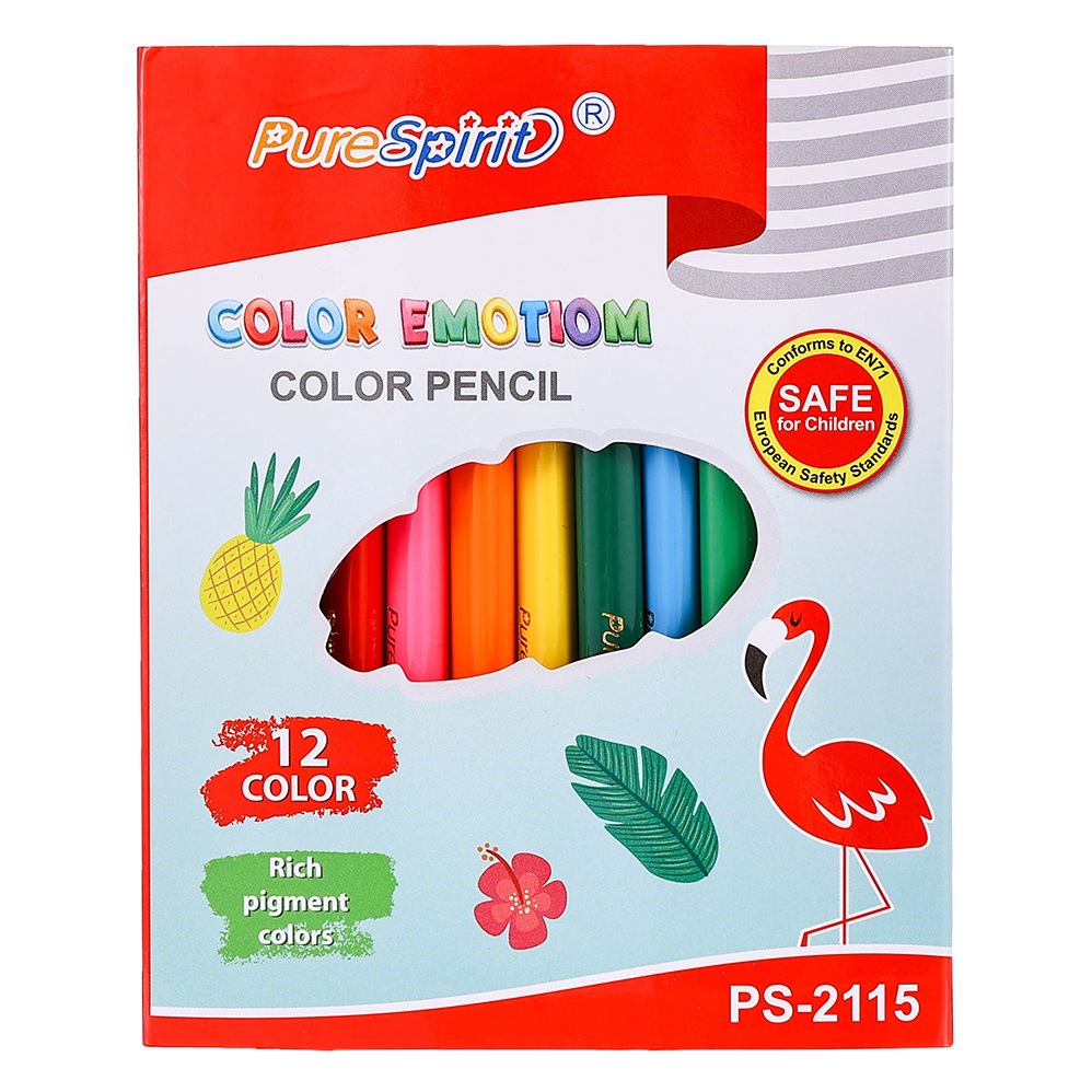 Cross-border oily color lead student hand-painted graffiti children's brush student stationery painting drawer 12 color color pencil