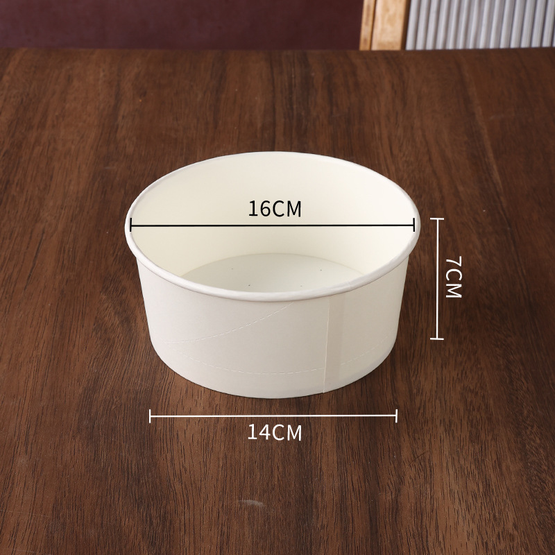 Picture of Qifeng cake mould disposable baking paper bowl 4/6/7/8/10 inch high temperature resistant non-demoulding cake embryo paper mould