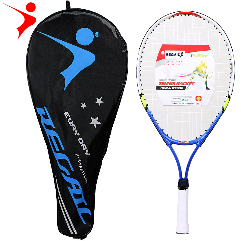 Picture of Regail 9991 tennis racket 23 inch children's tennis racket WQP youth aluminum alloy tennis racket multicolor optional