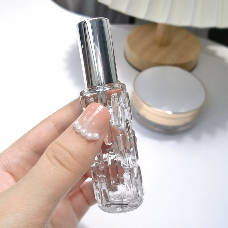 Picture of Spot wholesale 10ml glass perfume spray bottle rose gold aluminum nozzle perfume bottle press empty bottle