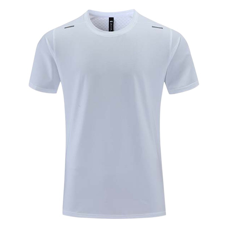 Summer Men's Sports Fitness Crewneck Quick-drying Clothes T-shirt Casual Running Short-sleeved Slim-fit plus size Group Print log