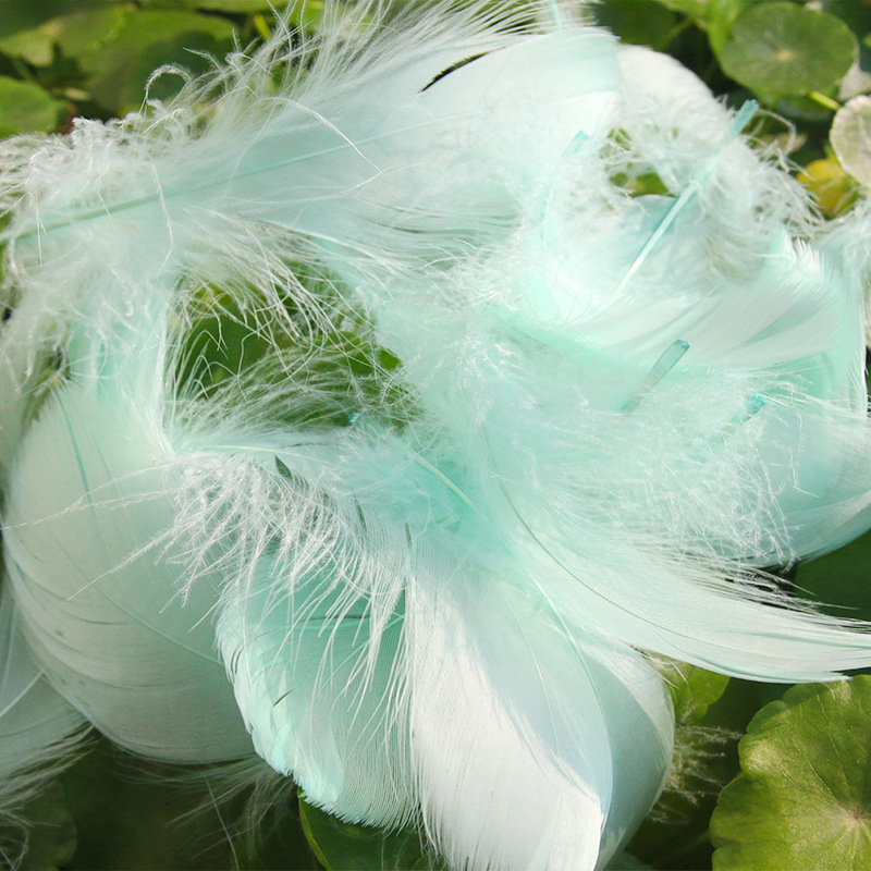 Picture of diy handmade color floating feather goose feather dream catcher wave ball gift box filling decoration materials