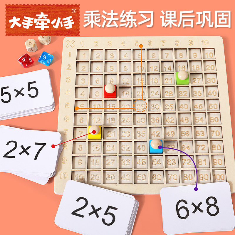 Picture of 99 Multiplication Table Children's Intelligence and Brain-benefiting 1999 Building Blocks Multiplication Formulas Add and Subtract Multifunctional Teaching Aware Table Game