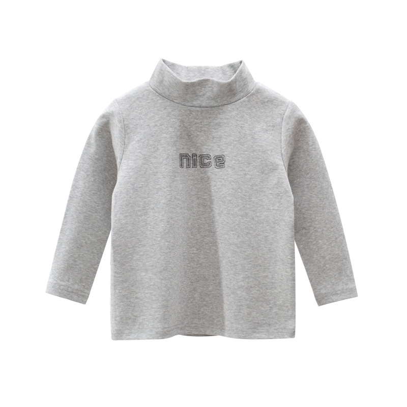 Picture of 27Kids Brand Children's Clothing Korean Style Clothing Wholesale 2024 Girls' Bottoming Shirt Turtleneck Boy's T-Shirt One Piece Consignment