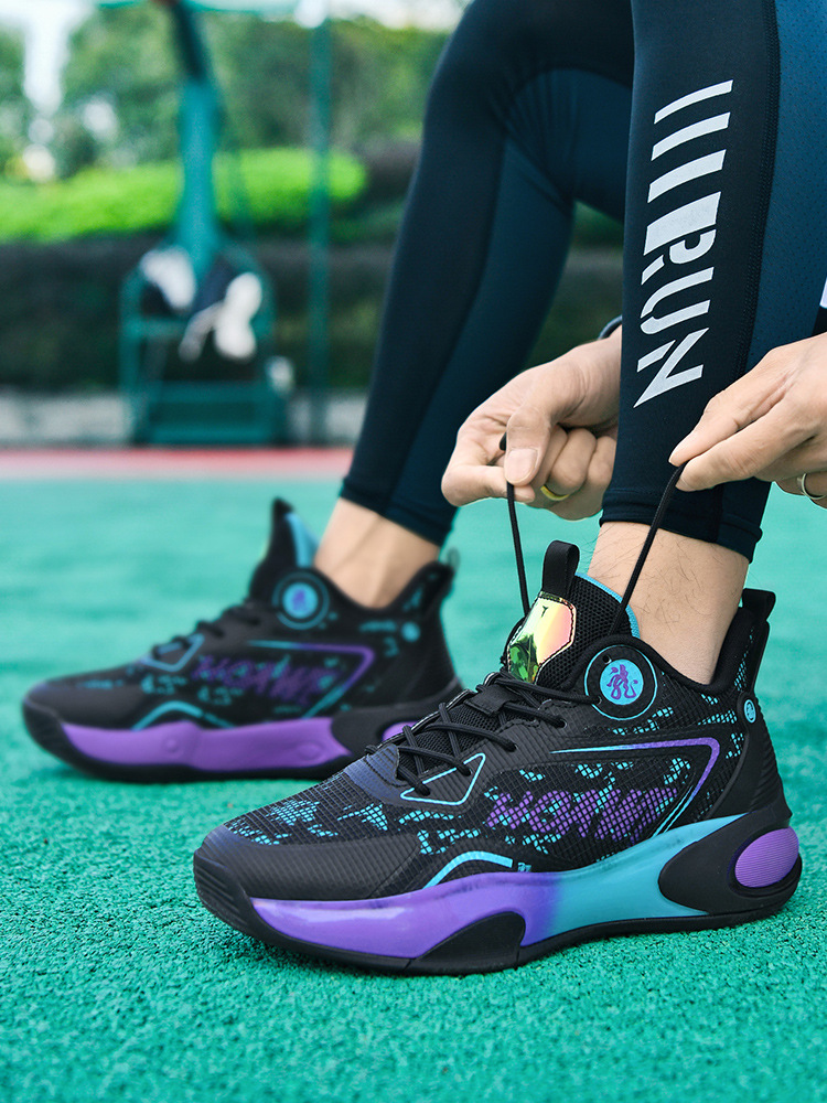 Basketball shoes spring and summer new anti-slip, wear-resistant and shock-absorbing low-top practical professional sports shoes for male students cement floor shoes
