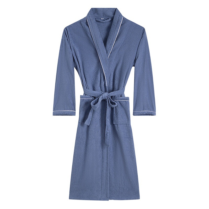 Towel material bathrobe cotton absorbent bathrobe hotel bath towel homestay men's and women's adult nightgown LOGO a generation of hair