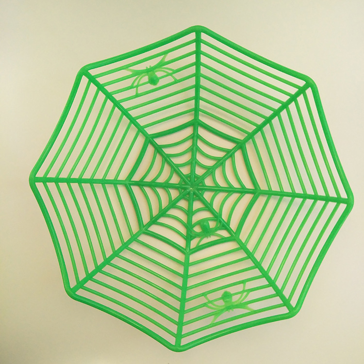 Picture of Spider Web Decoration Props Spider Halloween Gift Simulation Plastic Spider Toy Accessories Ghost Festival Fruit Basket