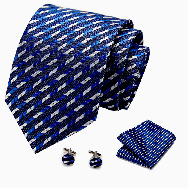 Picture of New Tie in Stock Cross-Border Hot Selling Tie Manufacturer Business Men's Formal Tie Set Ready-Made Fashion Accessories