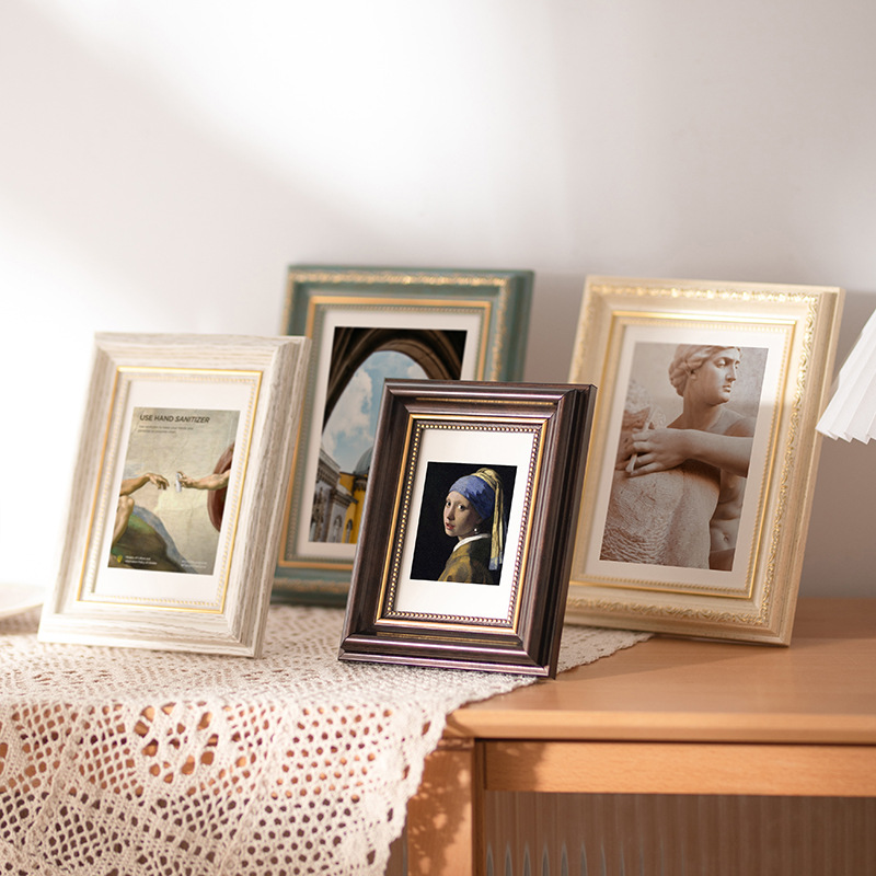 Retro Photo Frame European Style 56-inch Photo Frame 7810-inch A4 Wedding Dress Wall Art Photo Frame Photo Frame
