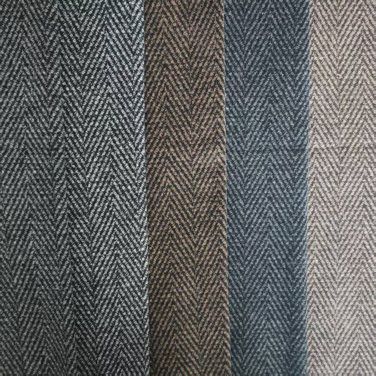 Picture of Shaoxing Manufacturer's Ready-Made Autumn and Winter Fancy Herringbone Fabrics, Fashion Suits, Shoes, Hats, Bags, Herringbone Woolen Fabrics