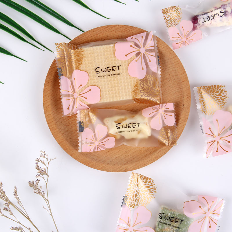 New Snowflake Crisp Packaging Bag Nougat Bag Small Cranberry Nougat Cookie Machine Bag