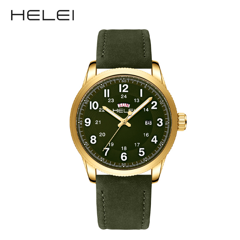 Picture of Foreign Trade New 2024 Outdoor Sports Quartz Watch Men's Watch Genuine Leather Strap Live Broadcast Non-Mechanical Watch