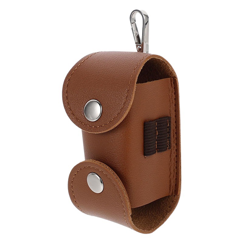 Leather vintage golf bag storage belt waist bag holder 2 ball seats suit sports accessories organizer bag