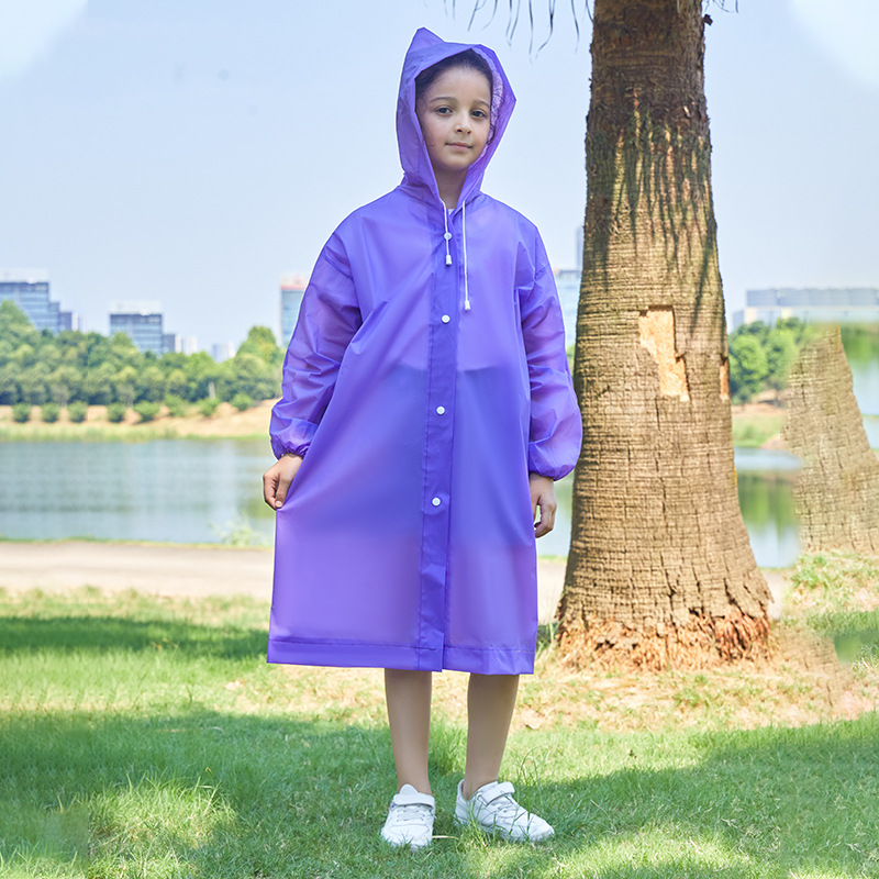 Picture of Non-disposable children's raincoat travel school full body poncho EVA rainstorm-proof thickened raincoat children's wholesale