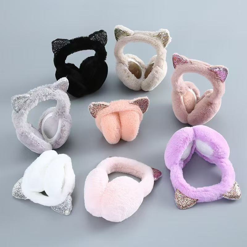 Girlfriend Couple Thickened Cold-proof Warm Plush Ear Cover Ear Warm Ear Bag Korean Style Ear Cover Adult Winter Ear Cover