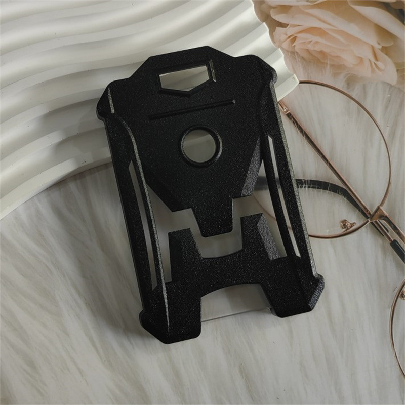 Picture of Wholesale New easy pull telescopic buckle high rebound mountaineering easy pull wire rope anti-lost anti-theft device PC black card sleeve