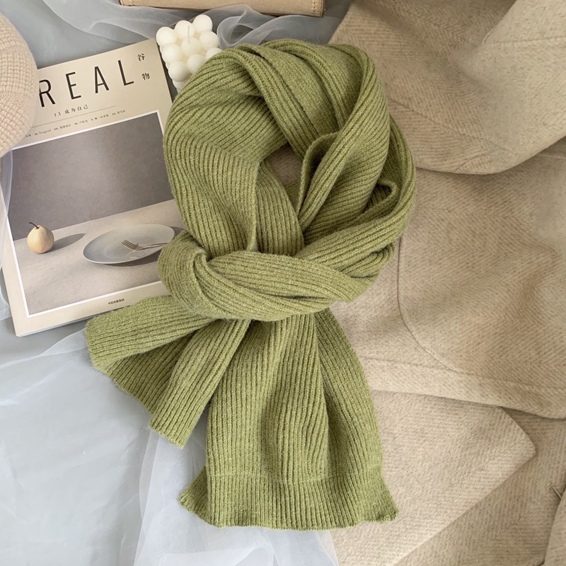 Picture of K-Style 2024 New Scarf for Women in Winter, Versatile Soft and Warm Knitted Thickeneded Ins Student Couple Scarf Trend