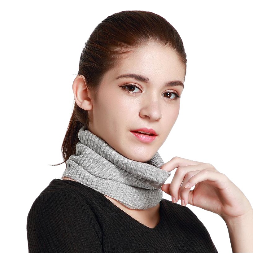 Tangge Silk Cashmere Scarf for Men and Women Warm Knitted Cycling Windproof Pullover Neck Set Silk Scarf Wool Scarf