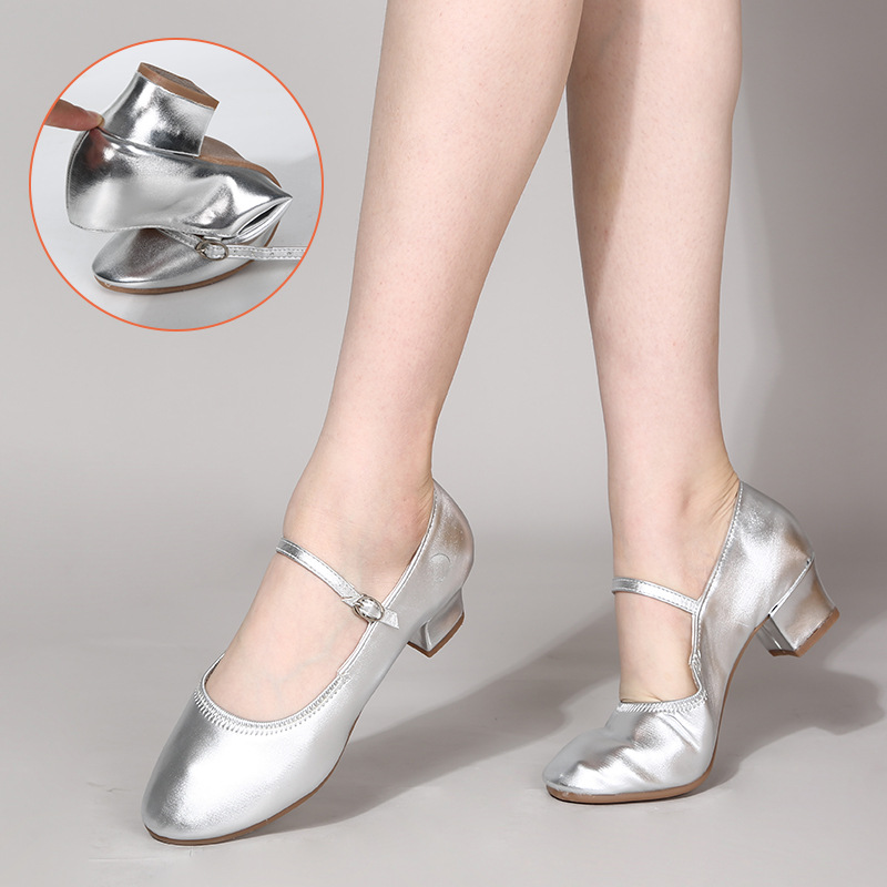 2025 cross-border new latin dance square dance shoes soft bottom dance shoes ladies modern dance shoes performance teacher shoes