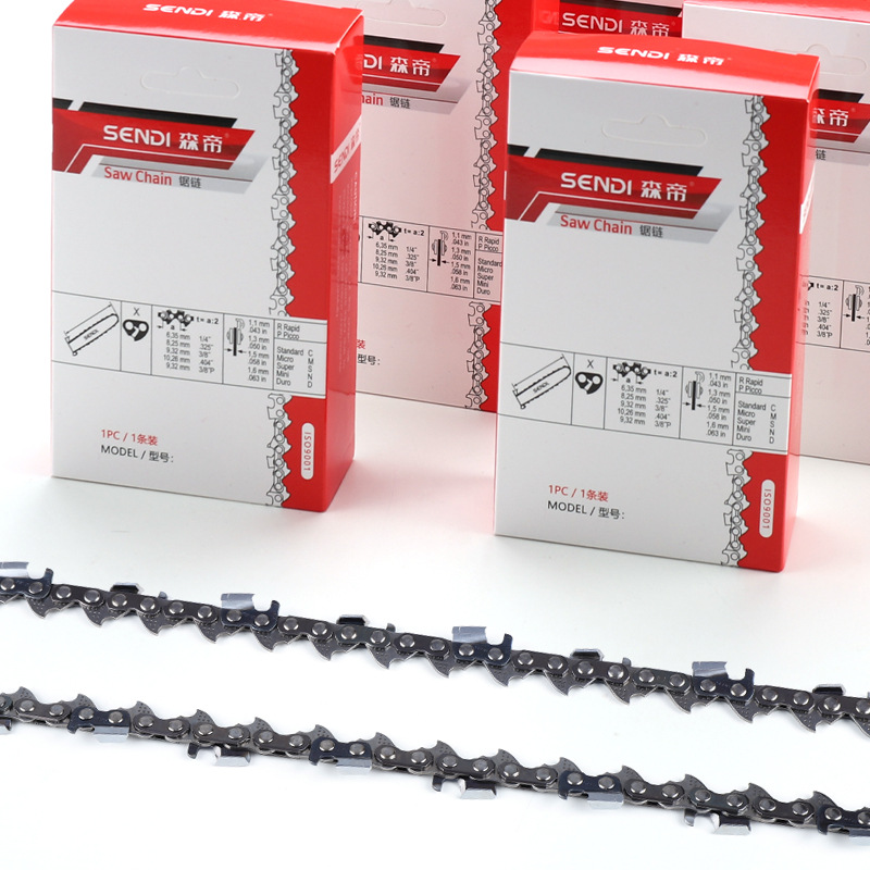 Manufacturer Supplies Large 3/8 Right Angle Chain with Dot Saw Chain 58 Chain Saw Chain 52 Chain Saw Chain
