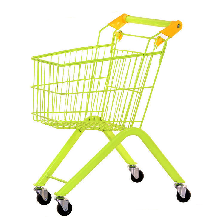 Picture of Children's shopping cart baby toy snack cart supermarket small iron cart play house hand push storage cart can be sent on behalf
