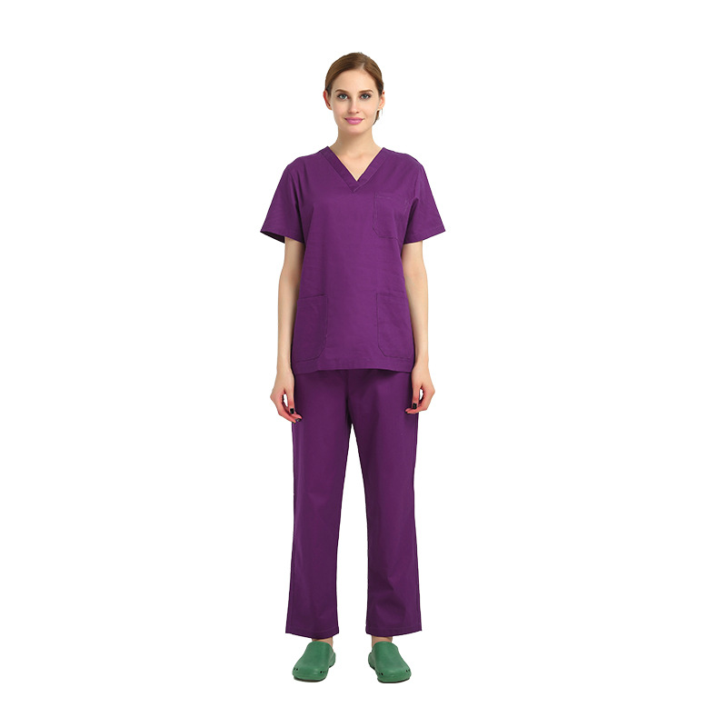 Picture of Hand Washing Clothes Split Suit Surgical Clothes Doctor Nurse Hospital Work Clothes Short-Sleeved Hand Washing Clothes Surgical Clothing Medical