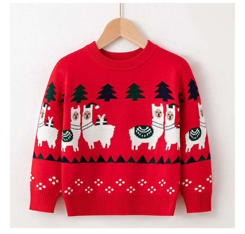 Picture of 2023 Europe and the United States new children's Christmas sweater children's clothing girls boys autumn and winter cartoon pullover sweater