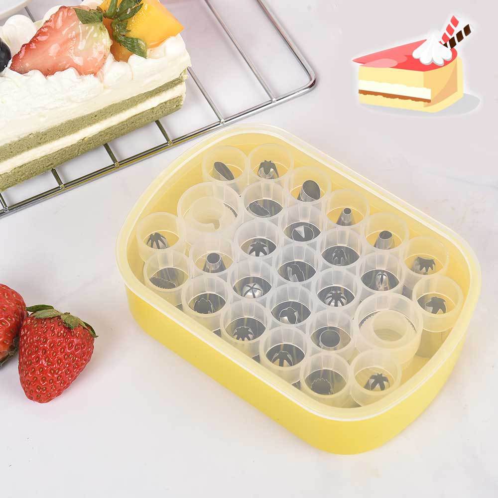 Storage Box 27 pieces suit pastry nozzle suit with conversion head decorating suit pastry baking suit