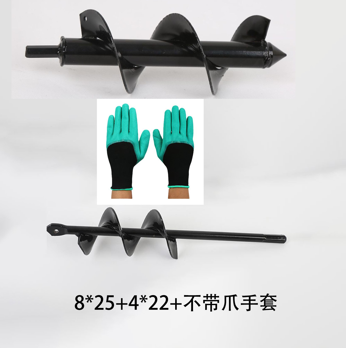 Picture of Factory Garden Garden Soil Loosening Lilac Flower Twist Drill Digging Planting Tool Alloy Ground Drill Spiral Drill Bit Accessories