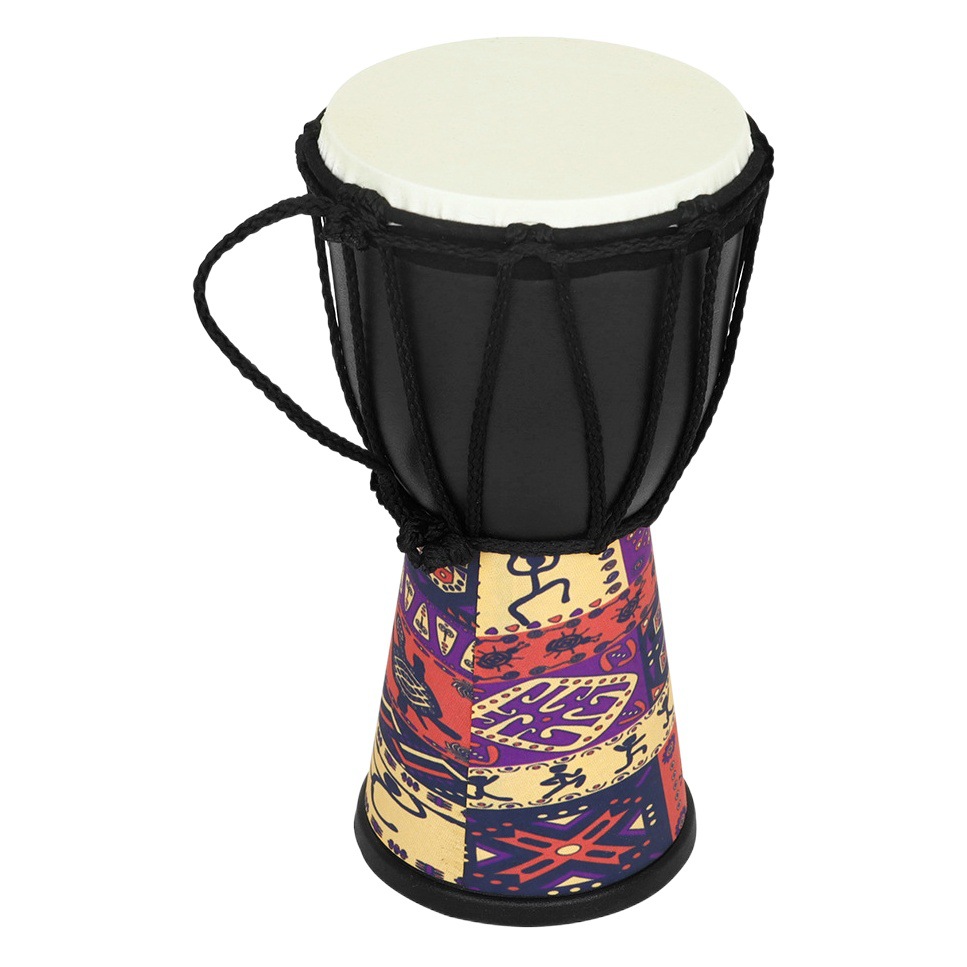 Wholesale 4 Inch African Drum Goat Skin Handdrum Beginner Kids School Light Drum Percussion Instrument Lijiang Handbeat Drum