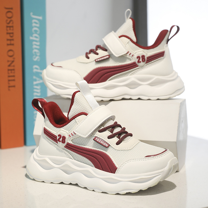 Boys' sneaker Spring 2025 New Children's Shoes All-match Breathable Double-mesh Running Shoes Casual Soft-soled Student Trendy