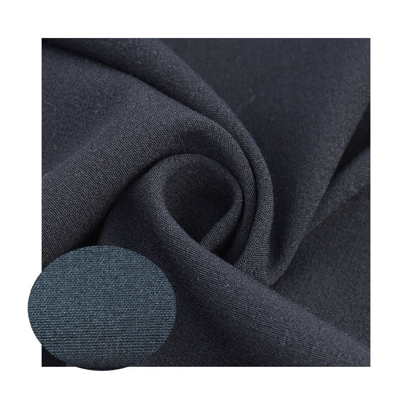 T/R Polyester Viscose Four-sided Elastic Spring and Autumn Fashion Casual Loose Elastic Pants Fabric Solid Color Dyeing Plain Cloth