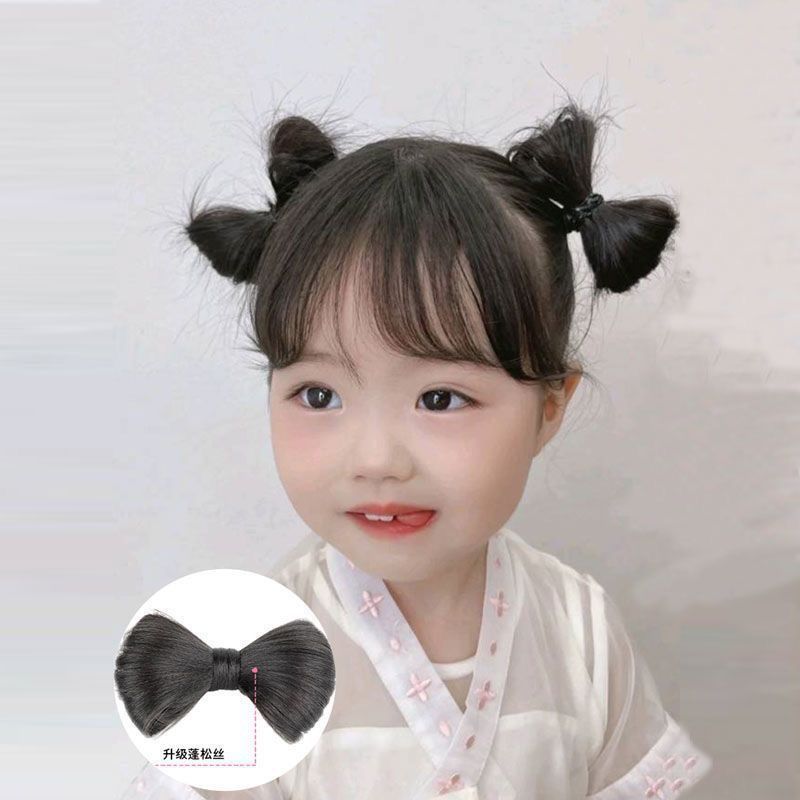Picture of Women's Bao New Wig Bow Hairpin Baby Hair Accessories Free Hair YK2 Own Bow Headwear