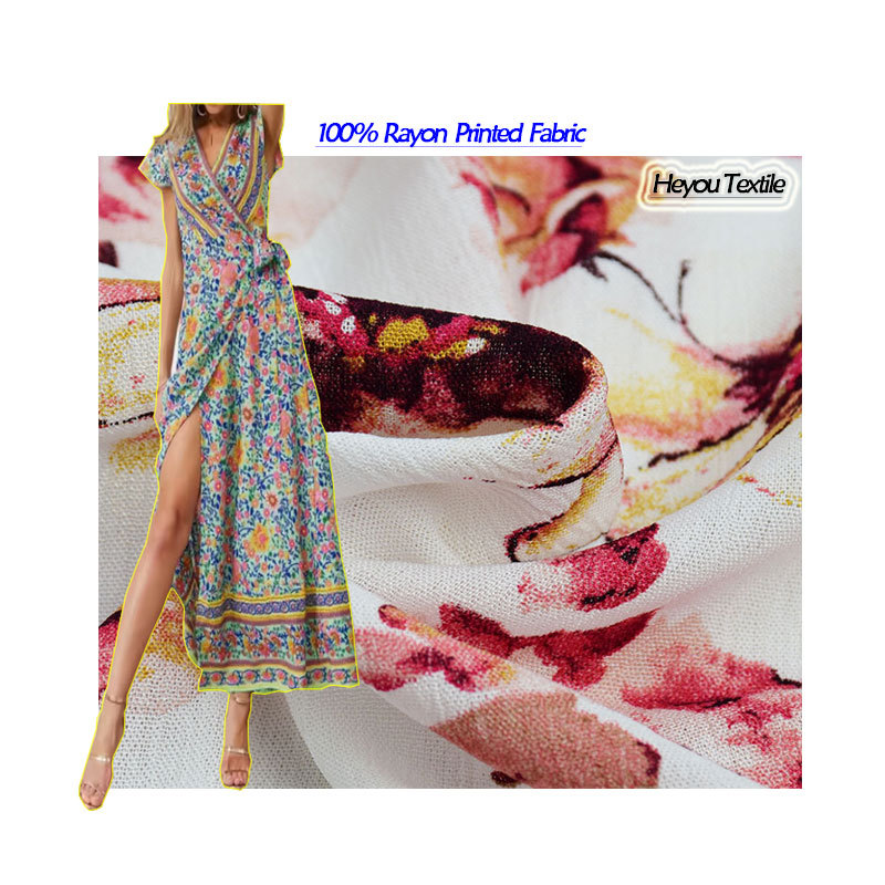 Digital Printed Artificial Cotton Woven Fabric Spring and Summer Fashion Dress Shirt Pants Children's Clothing Anti-Mosquito Pants Fabric
