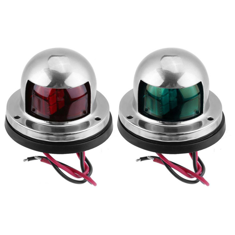 Picture of Ce Certified 316 Stainless Steel Marine Led Signal Light Yacht Red and Green Navigation Light Suitable for Speedboats and Marine Applications