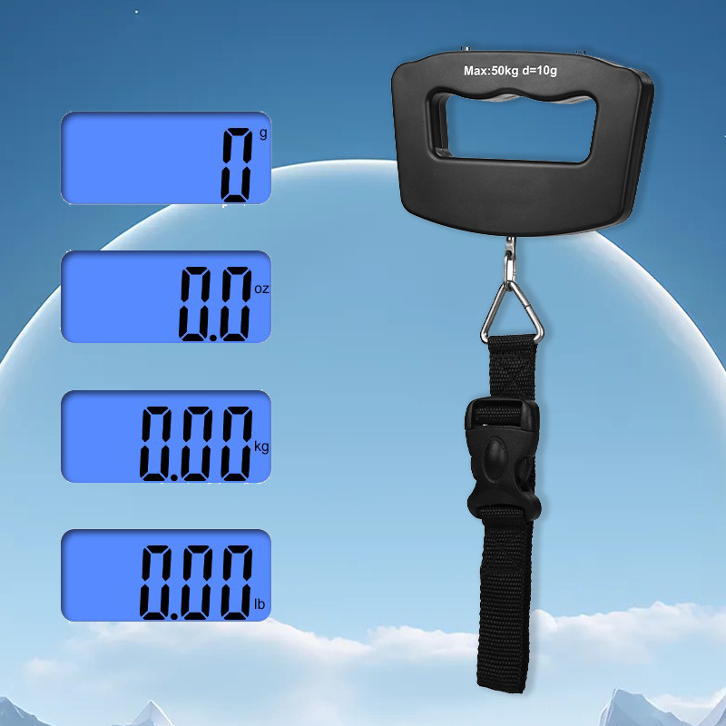 Picture of 50kg Travel Luggage Scale Cross-Border Supply Satchel Digital Scale with Hook Gram Scale Express Fishing Satchel Scale