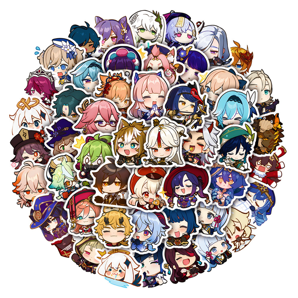 50 Q version of the original God graffiti stickers luggage hand account laptop stickers waterproof sticker