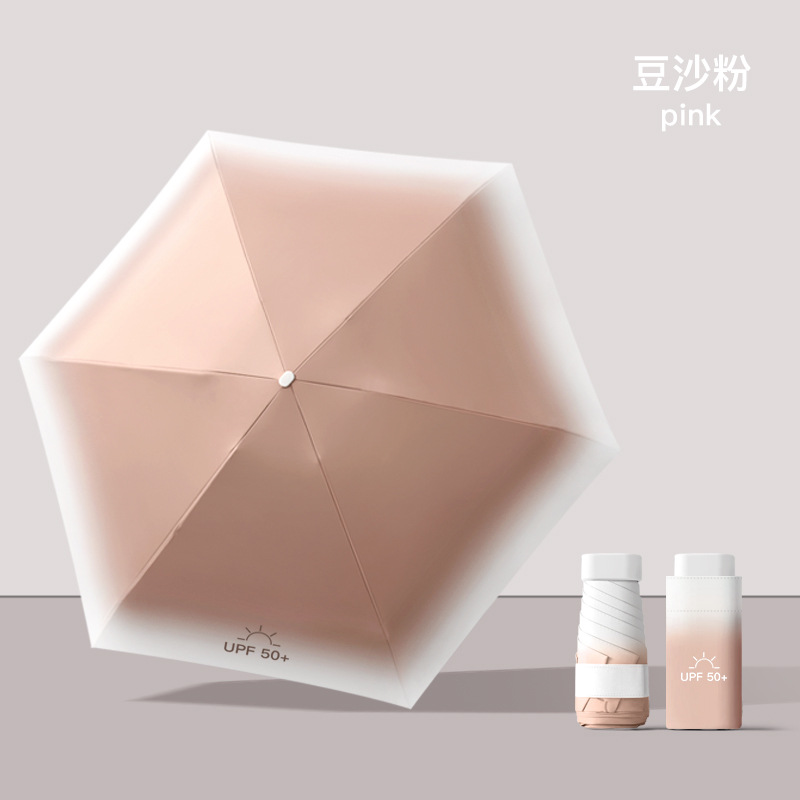Picture of Thickened 50% off Umbrella, Rain or Shine, Women's Sun Umbrella, Sun Protection, Uv Protection, Capsule Umbrella, Gradient Mini Sunshade Umbrella