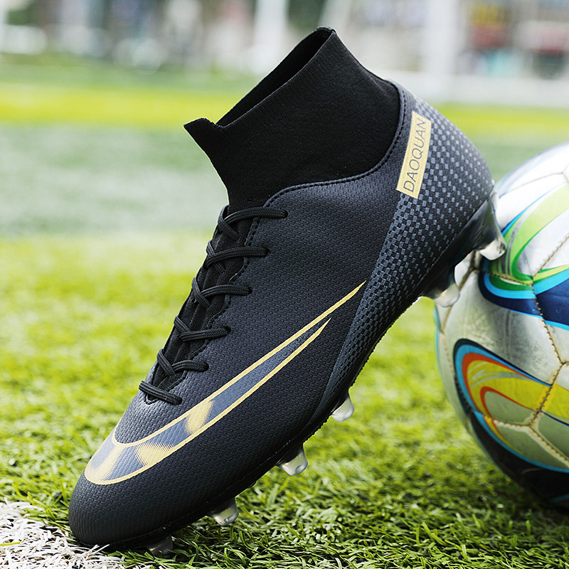 Cross-border foreign trade large size high-top football shoes men's 46 long nail youth training broken nail student short nail sports shoes 47