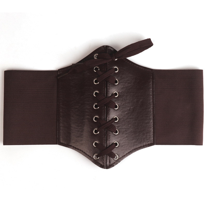 Picture of Korean Women's Girdle Waistband Outer Wear with Skirt Decoration Elastic Wide Belt Women's Versatile Manufacturer High-End Palace Style