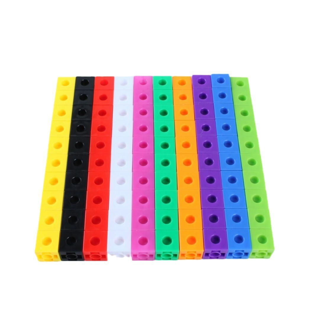 Picture of Yiwu Export Early Education Creative Block Particle Building Blocks 2cm100 Plug-In Connection Plastic Kindergarten Toys