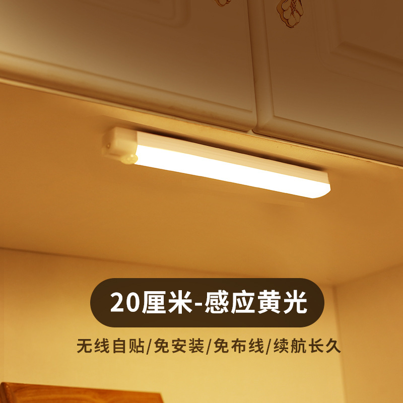 Picture of Led Human Body Sensor Lamp Wireless Magnetic Wine Cabinet Wardrobe Charging Strip Smart Cabinet Night Light Factory Cross-Border