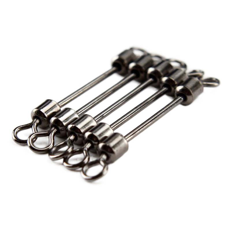 Aohu double-headed turn metal fishing gear lead leather seat various models double-headed 8-ring quick connection fishing gear accessories