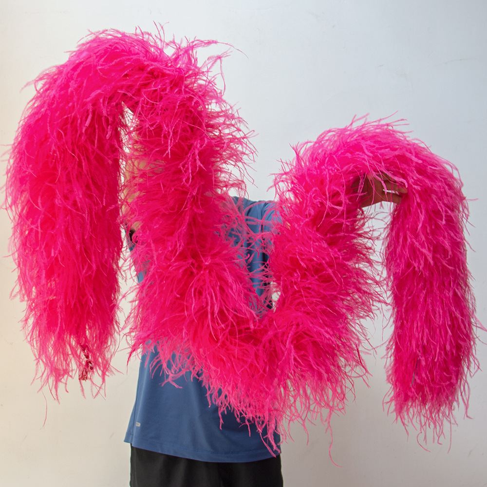 Picture of Multi-layer ostrich fizzle strips to make clothing skirt accessories feathers with ostrich feather strips manufacturers wholesale