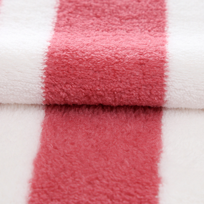 Picture of Polyester Brocade Wide Thickened Absorbent Wrap Skirt Bathrobe Fleece Fabric Double-sided Pajamas Blanket Home Clothes Coral Fleece Fabric